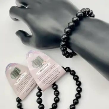 Pulsera Turmalina Hombre 10mm