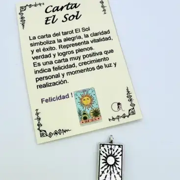 Amuleto Carta El Sol