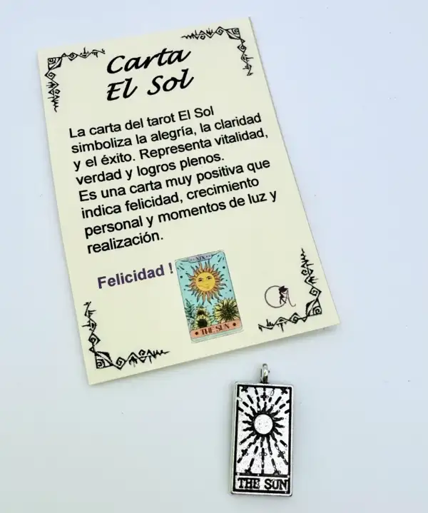 Amuleto Carta El Sol