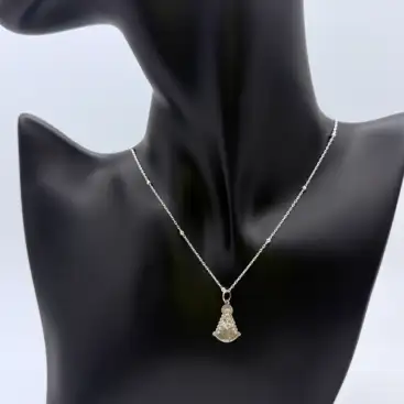 Colgante Virgen Del Rocio Pequeña Plata De Ley
