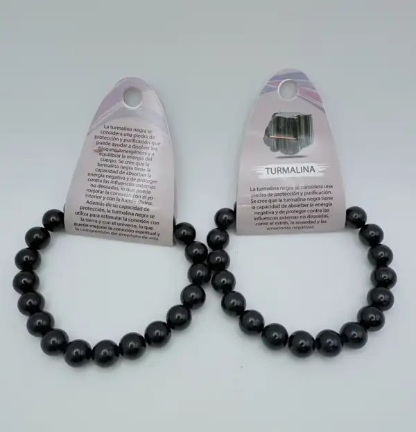 Pulsera Turmalina Hombre 10mm