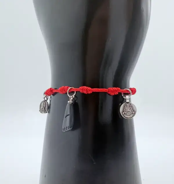 Pulsera 7 Nudos Virgen Del Rocio, Triana Y Puño De Higa - Imagen 3