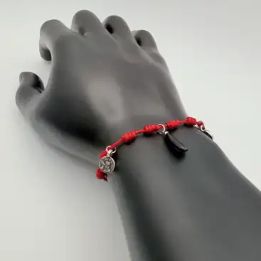 Pulsera 7 Nudos Virgen De La Macarena, Gran Poder Y Puño De Higa