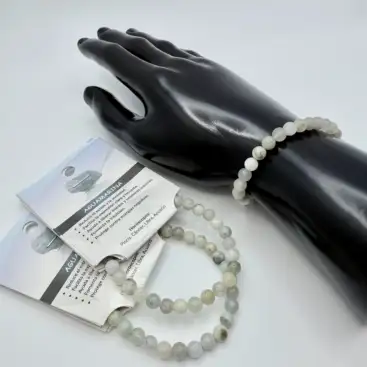 Pulsera Aguamarina 6 mm