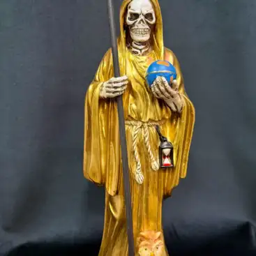 Figura Santa Muerte Dorada