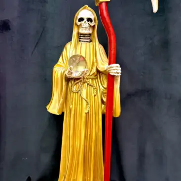Figura Santa Muerte Dorada XXL