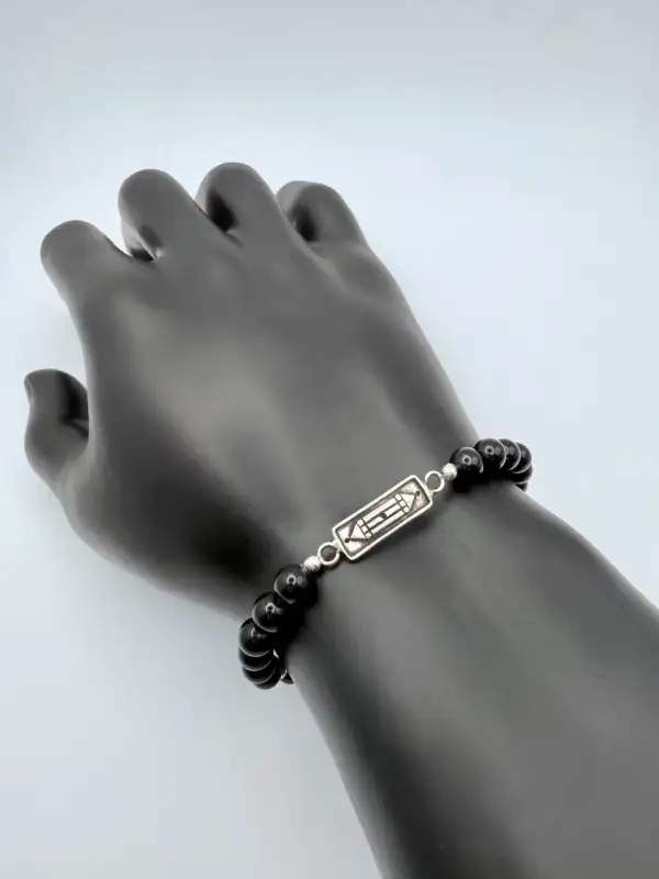 Pulsera Atlante Y Turmalina Plata De Ley