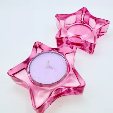 Porta Vela Estrella Rosa