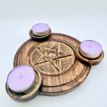 Tabla Madera Pentagrama Para Rituales