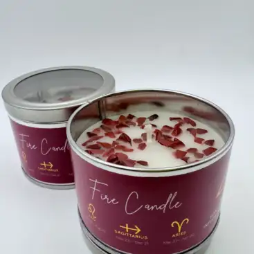 Vela Aromatica Con Jaspe Rojo