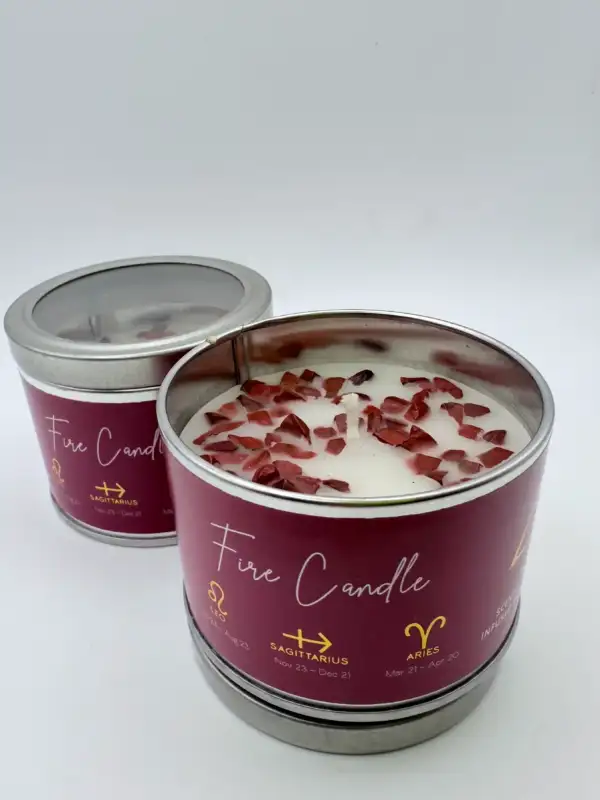 Vela Aromatica Con Jaspe Rojo