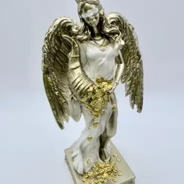 Diosa De La Fortuna Con Alas Blanco