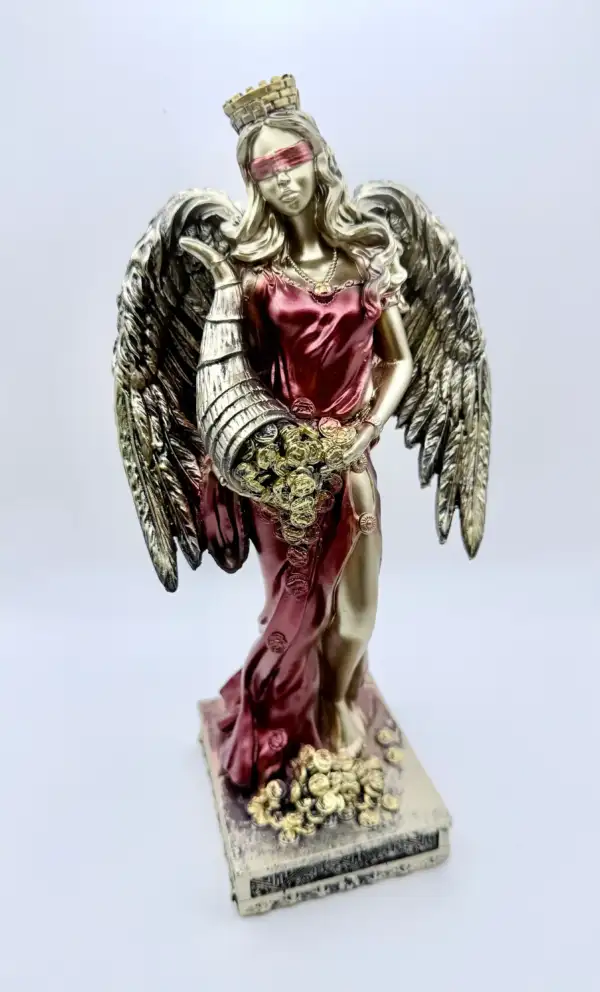Diosa De La Fortuna Con Alas Rojo