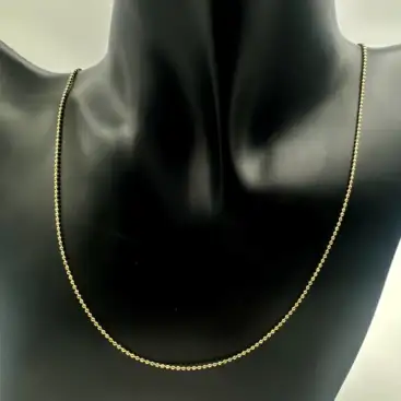 Cadena De Acero Dorado 50cm