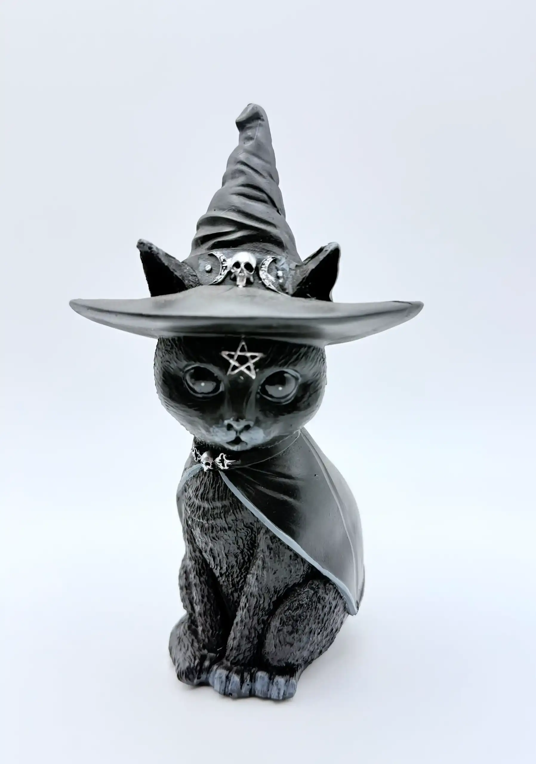 Figura Gato Brujo Con Sombrero 13cm