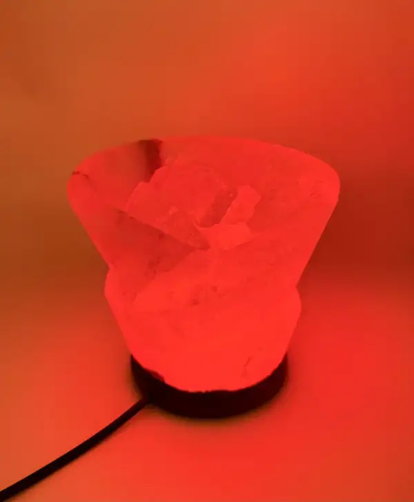 Lampara De Luz Sal Del Himalaya Con Piedras - Imagen 7