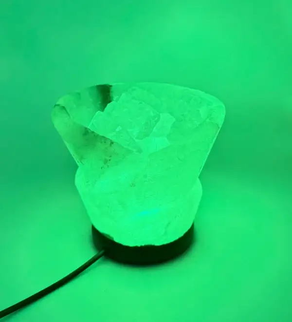 Lampara De Luz Sal Del Himalaya Con Piedras - Imagen 9