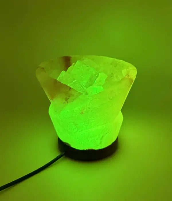 Lampara De Luz Sal Del Himalaya Con Piedras - Imagen 10