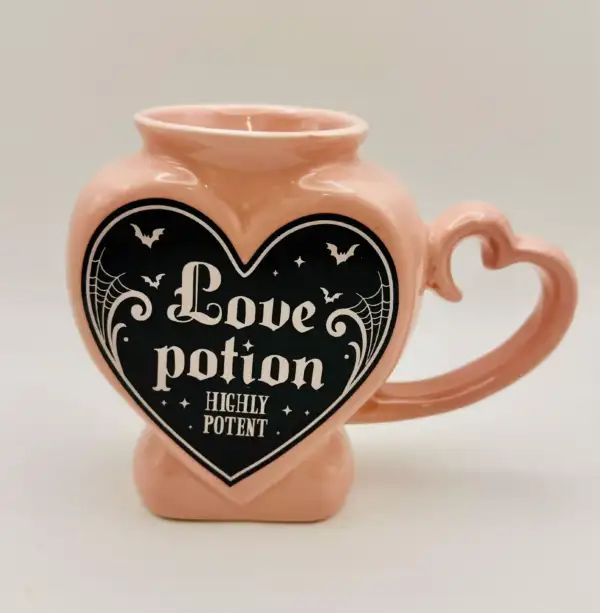 Taza Con Forma De Pocion De Amor Rosa - Imagen 2
