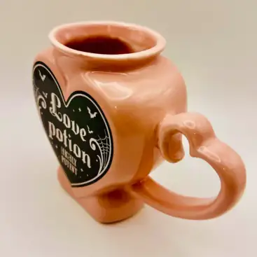 Taza Con Forma De Pocion De Amor Rosa