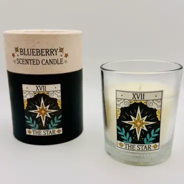 Vela De Naranja Del Tarot La Estrella