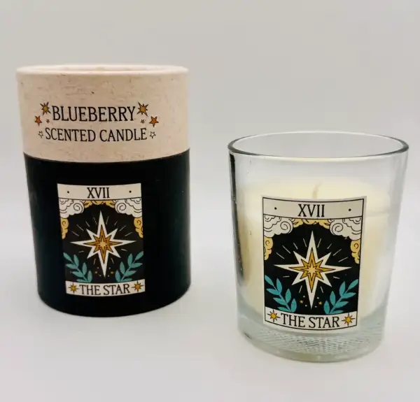 Vela De Naranja Del Tarot La Estrella