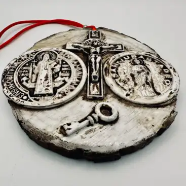 Amuleto San Benito, San Judas Tadeo, Cristo Y Llave Abrecaminos