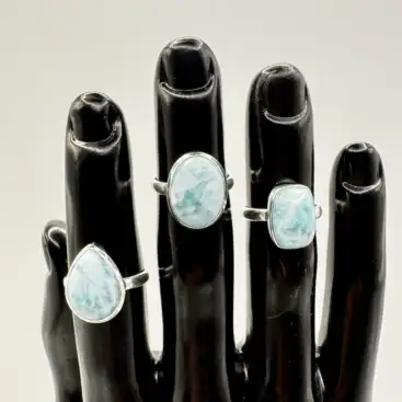 Anillo de Larimar Plata de Ley