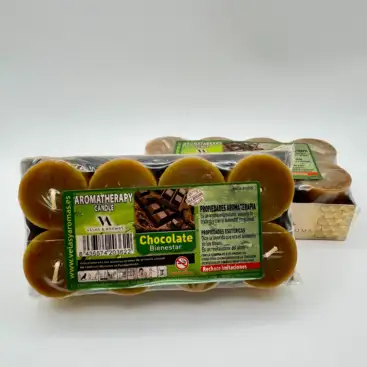Pack 8 Velas Chocolate