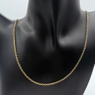 Cadena Acero Dorado De 1 Metro