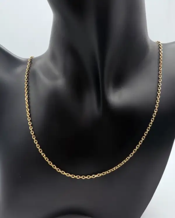 Cadena Acero Dorado De 1 Metro