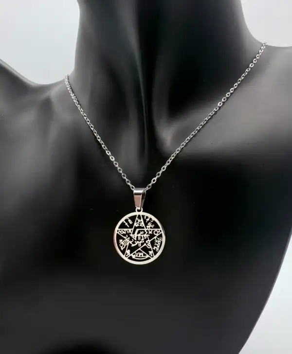 Colgante Tetragramaton Acero Plateado