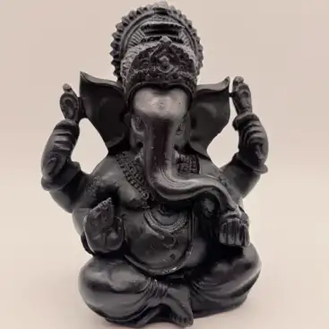 Figura Ganesh Negra 14 Cm