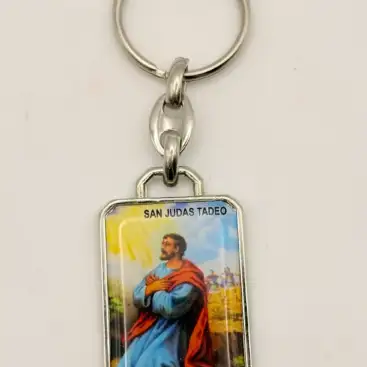 Llavero San Judas Tadeo Cuadrado
