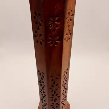 Portaconos Hexagonal Alto Madera