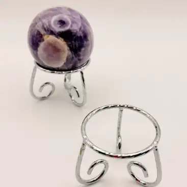 Soporte Para Minerales Mediano Plateado