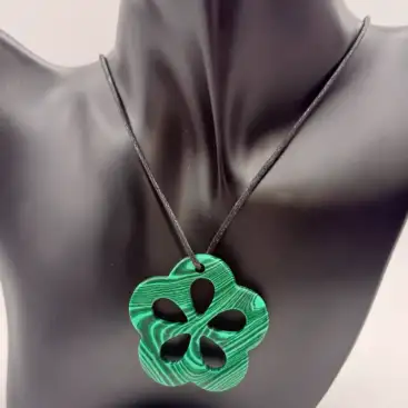 Colgante Flor Malaquita