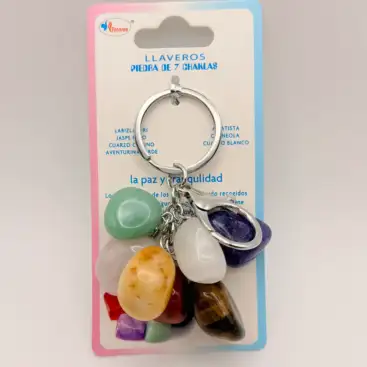 Llavero 7 Chakras Rodado