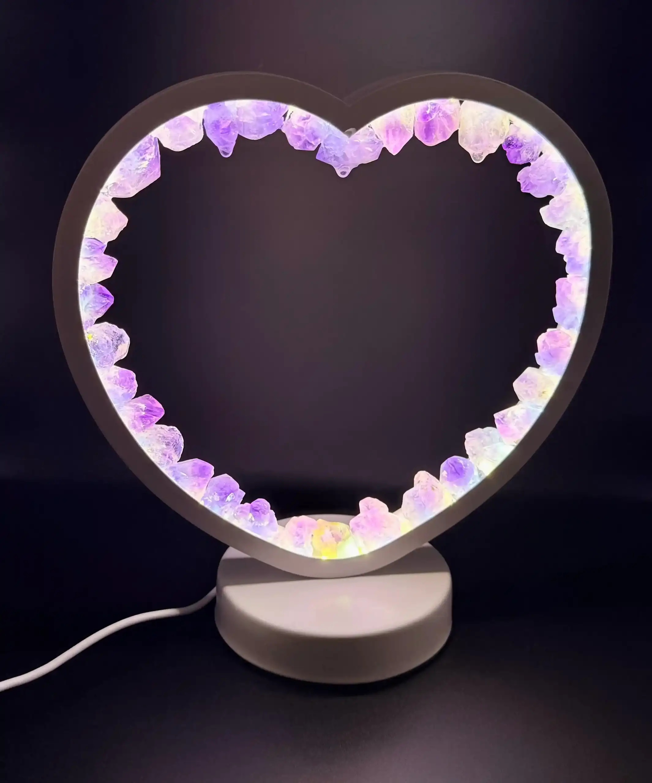 Lampara Corazon Amatista - Imagen 4