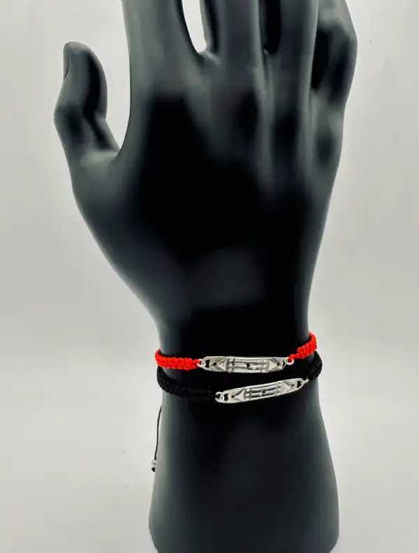 Pulsera Atlante Macrame Plata De Ley