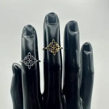 Anillo Nudo De Bruja Espirales