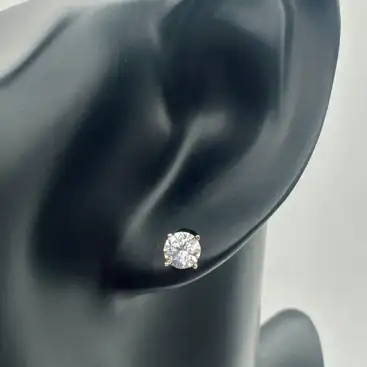 Pendientes Cuarzo Blanco Facetado