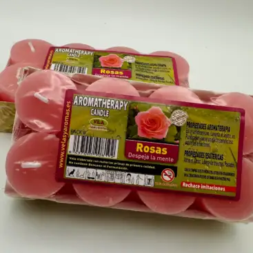 Pack 8 Velas Rosas