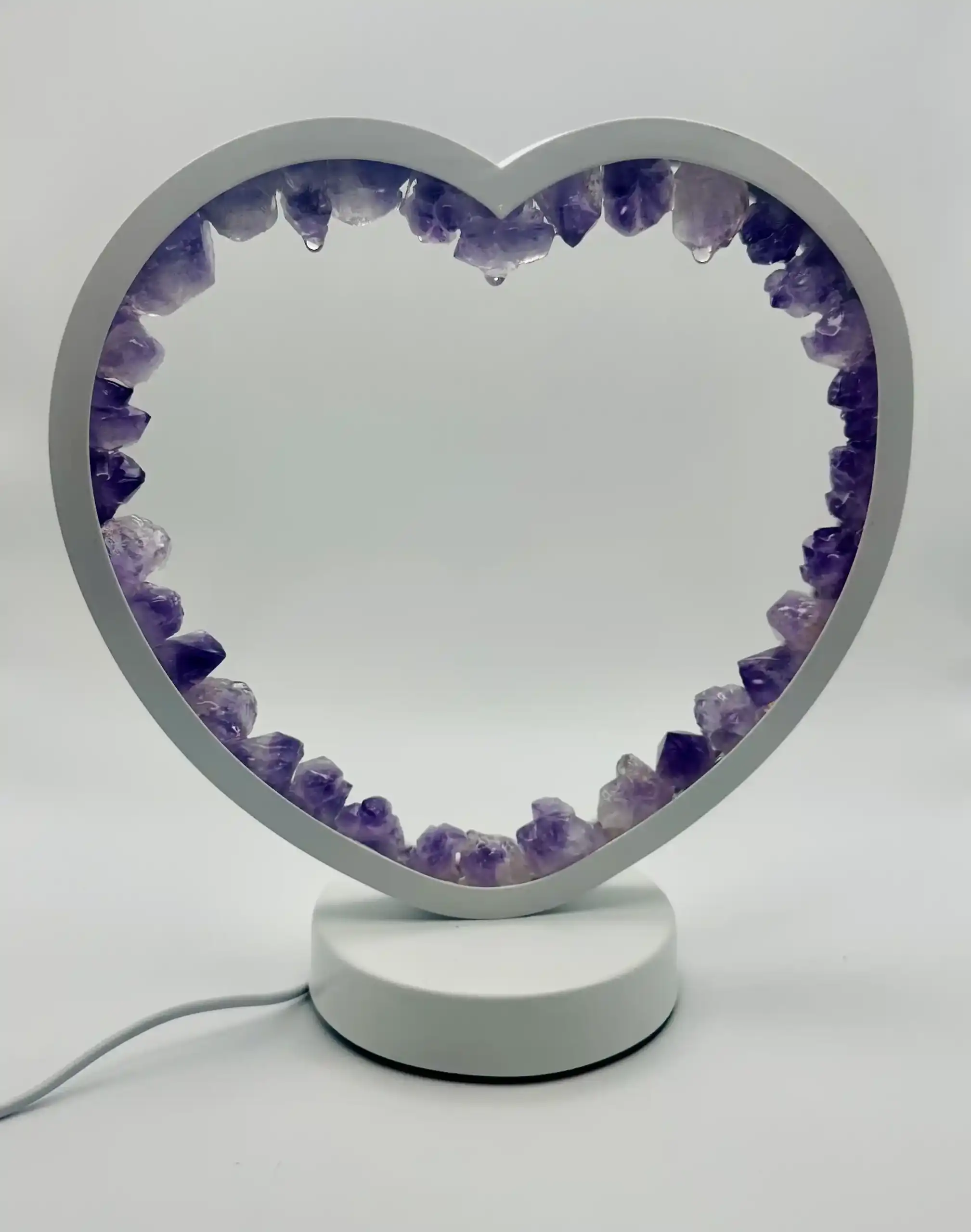 Lampara Corazon Amatista