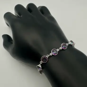 Pulsera Cuarzo Aura Titanio