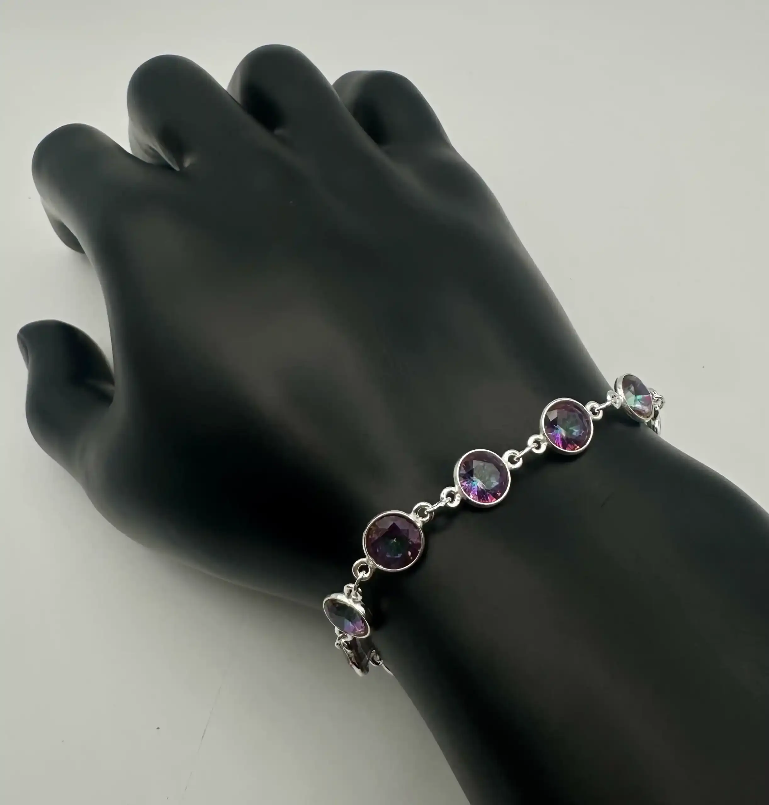 Pulsera Cuarzo Aura Titanio