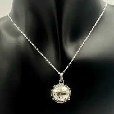 Llamador De Angel Grande Plata De Ley