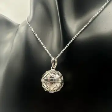 Llamador De Angel Pequeño Plata De Ley