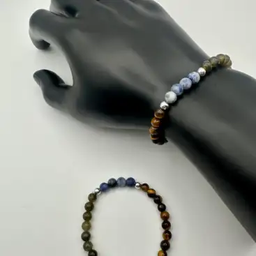 Pulsera Minerales Para El Trabajo