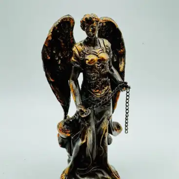 Figura Arcangel San Sealtiel Bronce 12cm